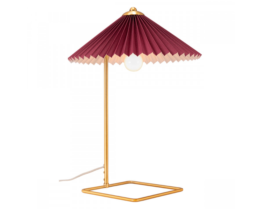 ZUO Charo Table Lamp - Red/Gold