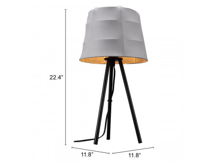 ZUO - Mozzi Table Lamp in Gray/Black