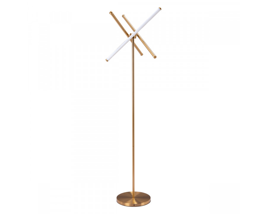 ZUO - Garza Floor Lamp in Brass