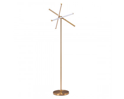 ZUO - Garza Floor Lamp in Brass