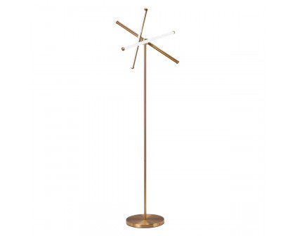 ZUO - Garza Floor Lamp in Brass