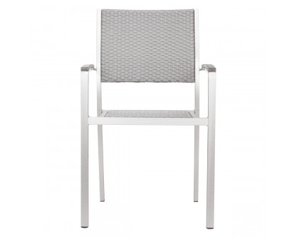 ZUO™ Metropolitan Arm Chair (Set Of 2) - Silver