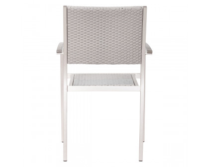 ZUO™ Metropolitan Arm Chair (Set Of 2) - Silver