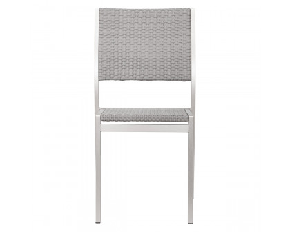 ZUO™ Metropolitan Armless Chair (Set Of 2) - Silver