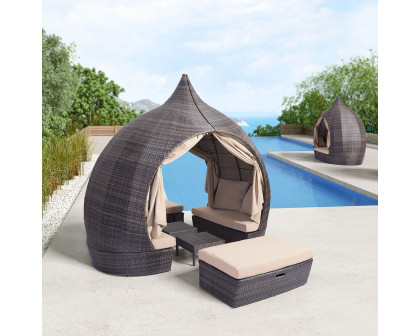 ZUO™ Majorca Daybed - Brown/Beige