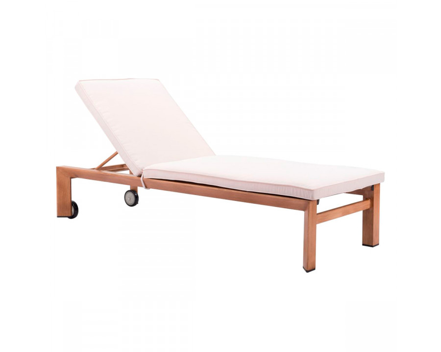 ZUO Cozumel Lounge Chair - Beige