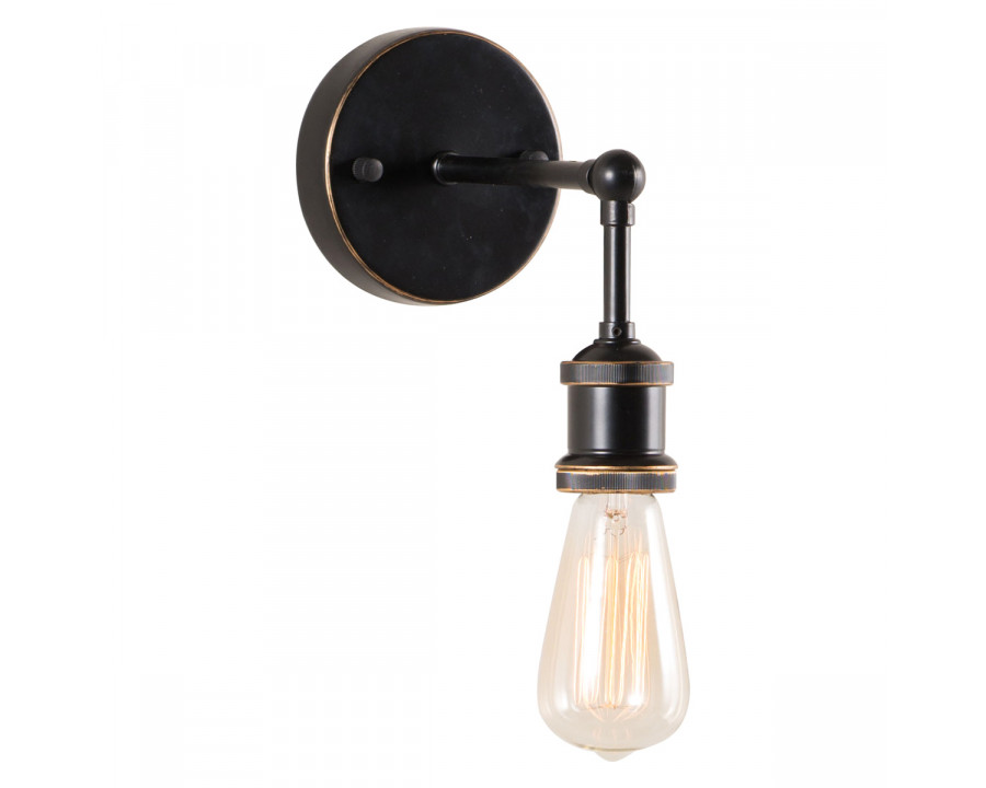 ZUO - Miserite Wall Lamp in Antique Black/Gold/Copper