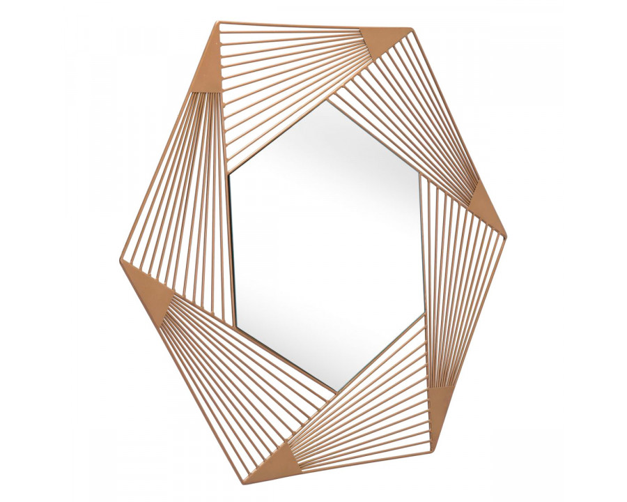 ZUO Aspect Hexagonal Mirror - Gold