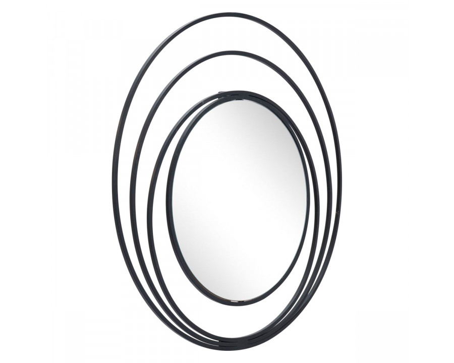 ZUO - Luna Round Mirror in Black