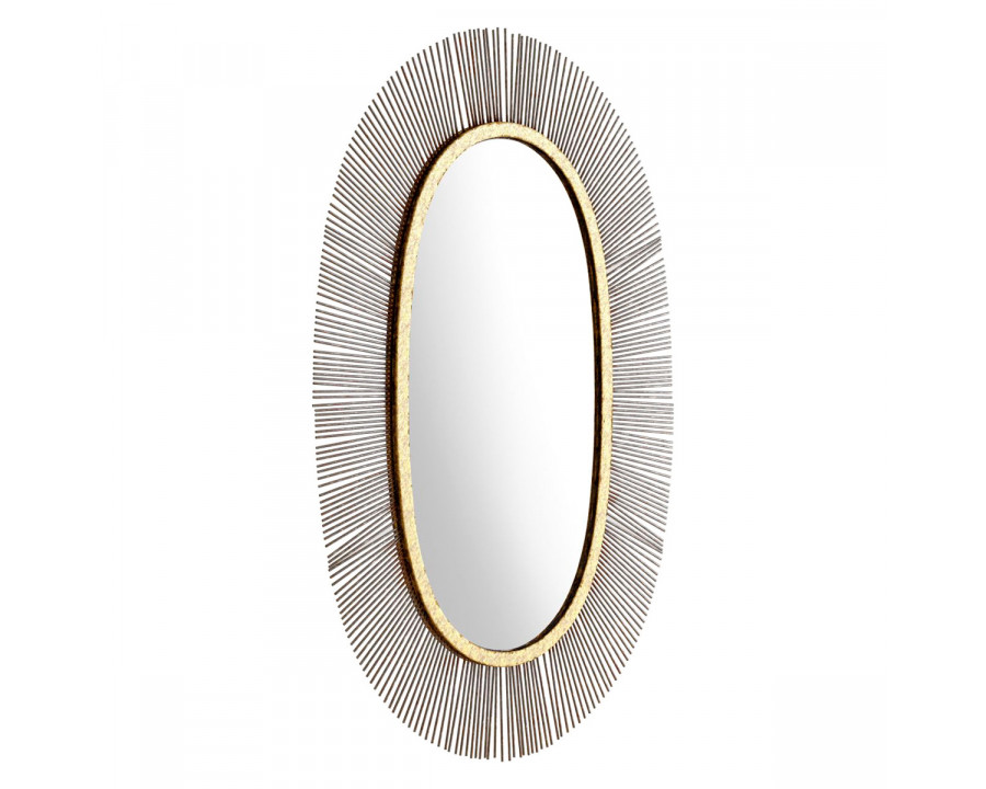 ZUO - Juju Oval Mirror in Black