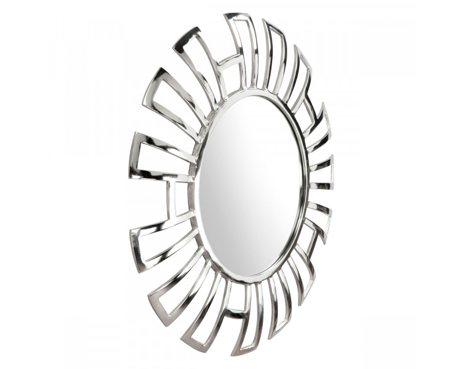 ZUO - Calmar Round Mirror in Silver