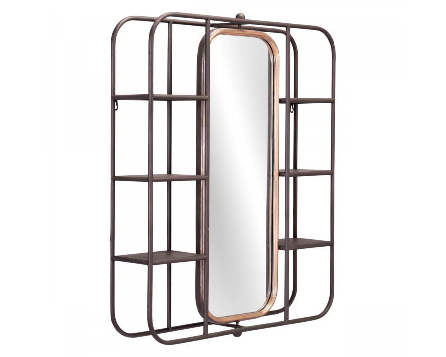 ZUO - Alice Mirror Shelf in Gray