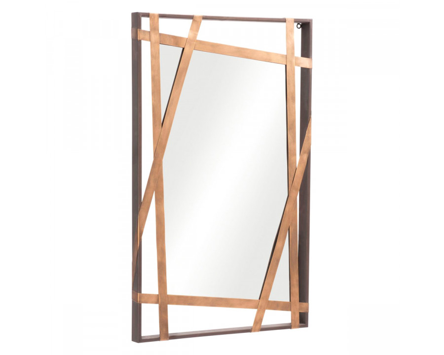 ZUO - Tolix Mirror in Antique Gold