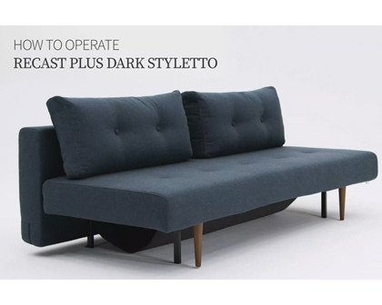 Recast Plus Sofa Bed Dark Styletto