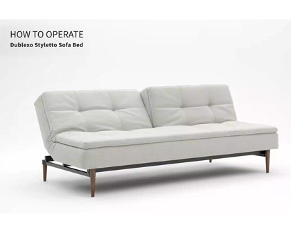 Dublexo Styletto Sofa Bed Dark Wood