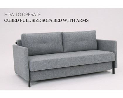 Cubed Full Size Sofa Bed With Arms