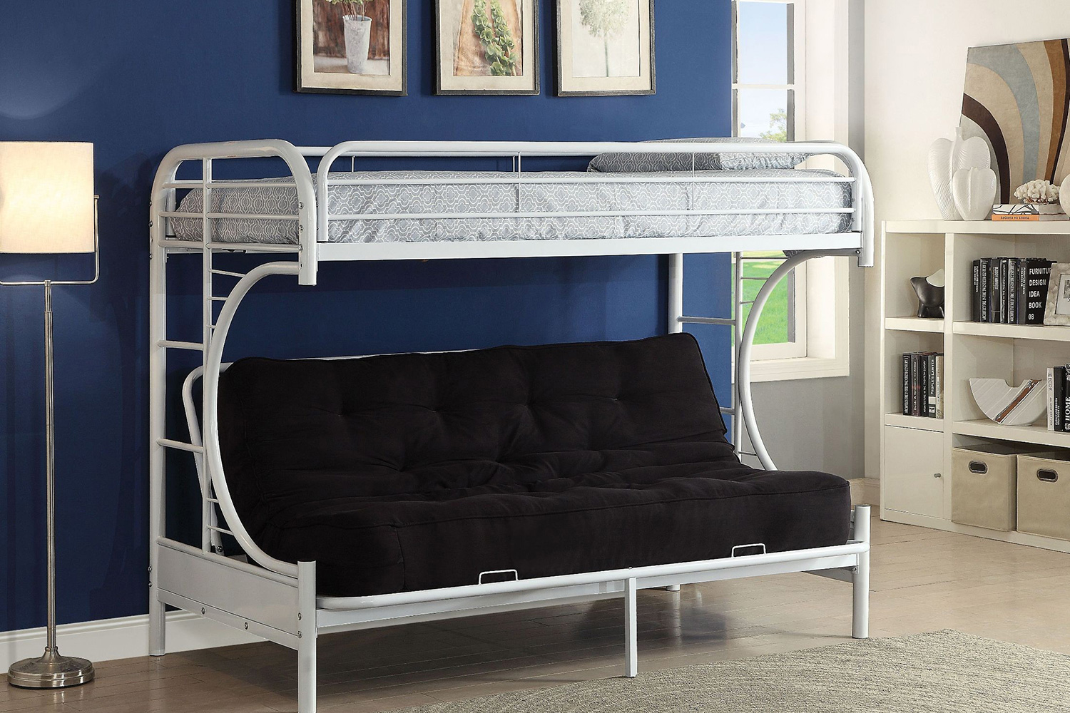 ACME - Eclipse Twin XL Over Queen Futon Bunk Bed