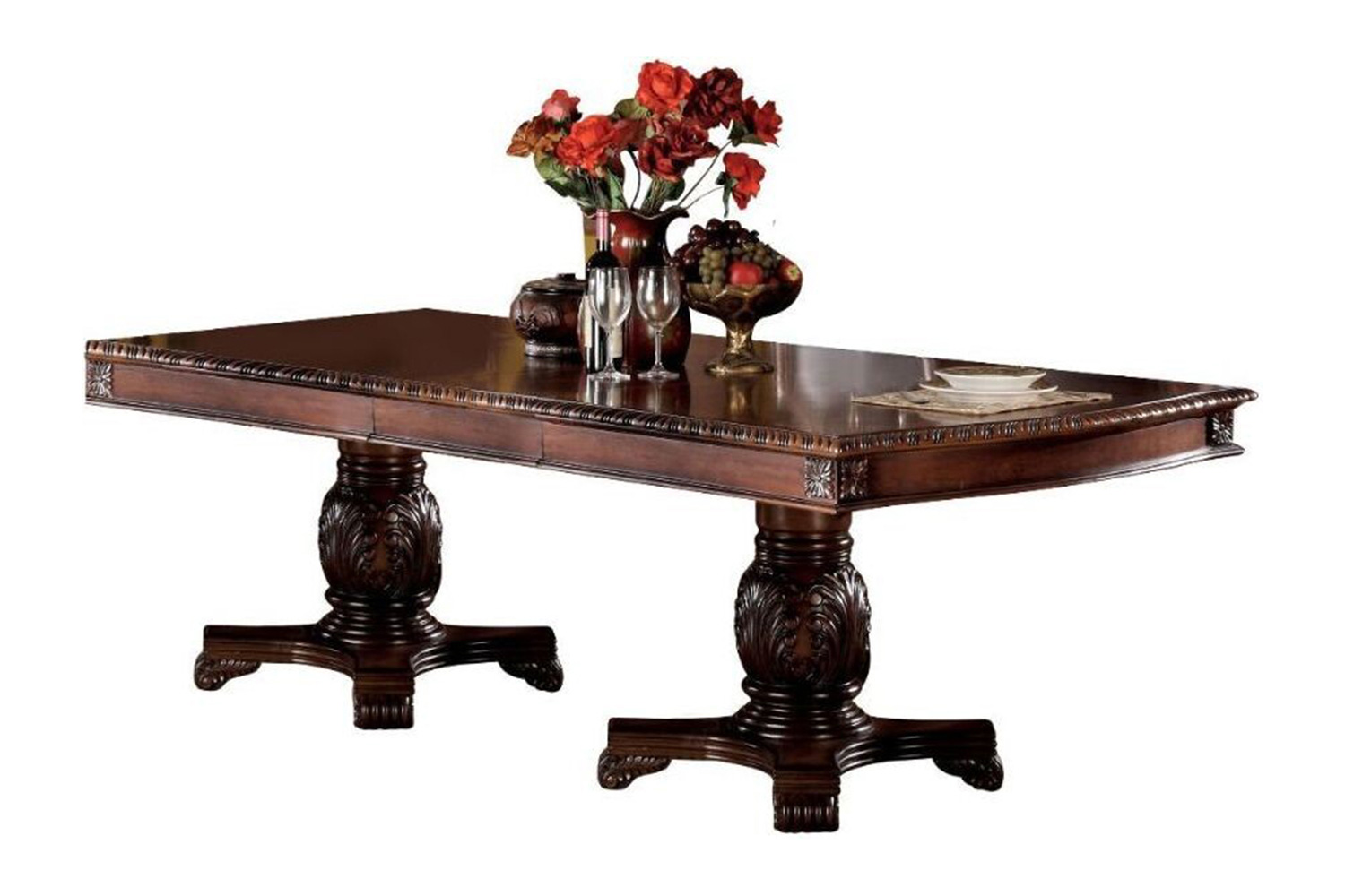 ACME - Chateau De Ville Dining Table with Double Pedestal