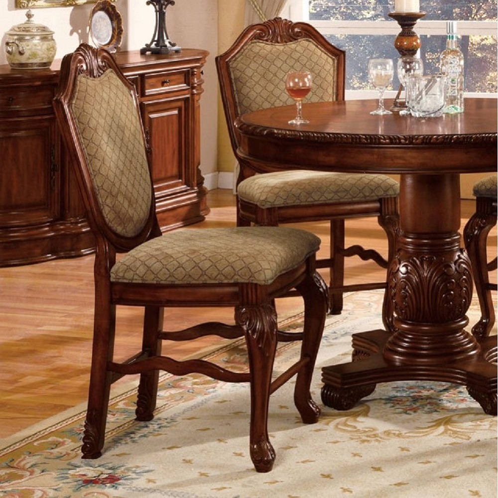 ACME - Chateau De Ville Counter Height Chair Set of 2