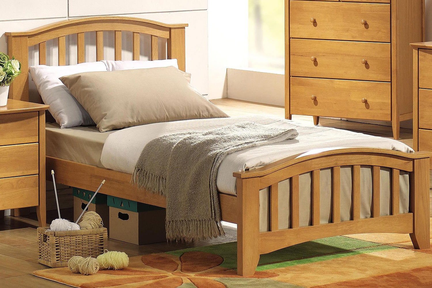 ACME - San Marino Twin Size Slat Bed