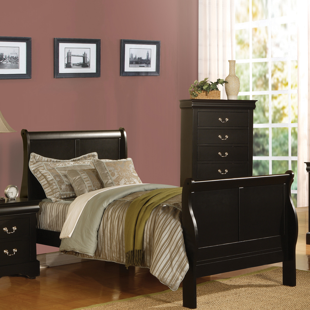 ACME Louis Philippe III Full Bed - Black