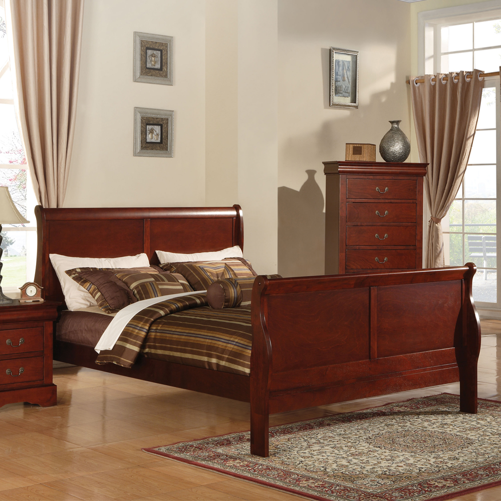 ACME Louis Philippe III EK Bed - Cherry