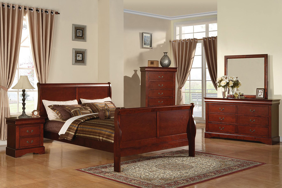 ACME Louis Philipe III 6-Drawer Dresser - Cherry