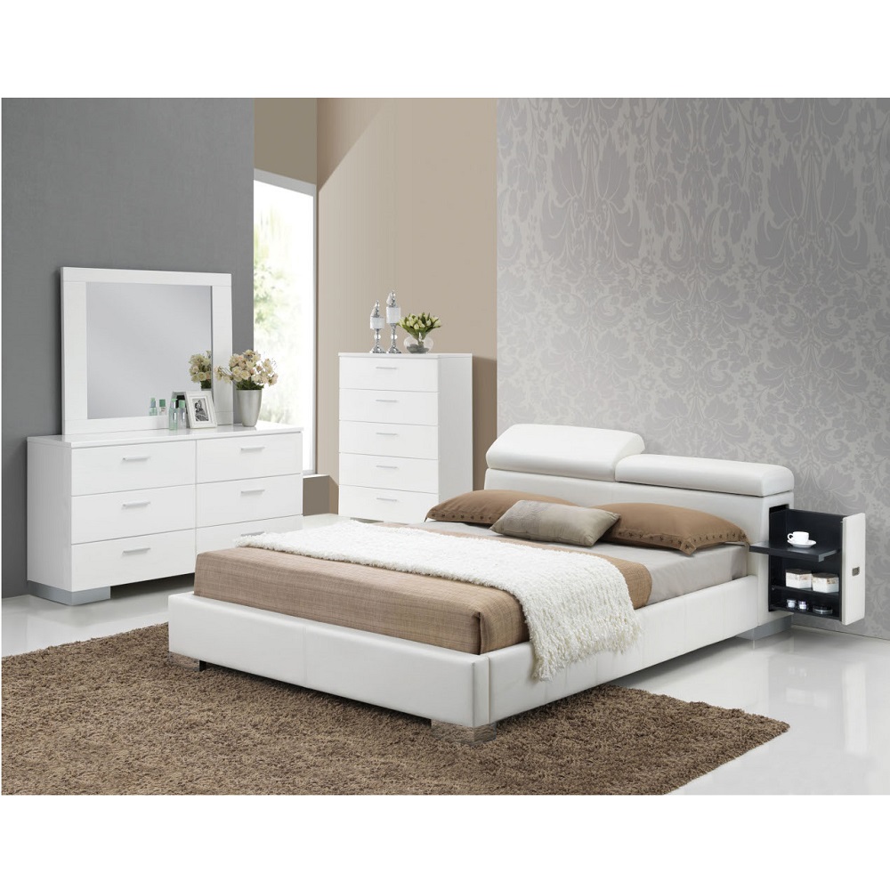 ACME Manjot Queen Bed - White