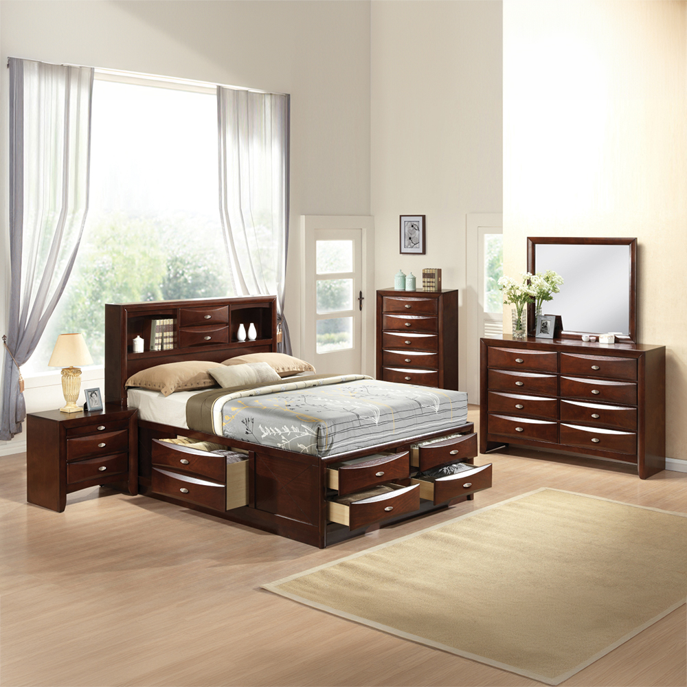 ACME Ireland Full Bed with Storage - Espresso