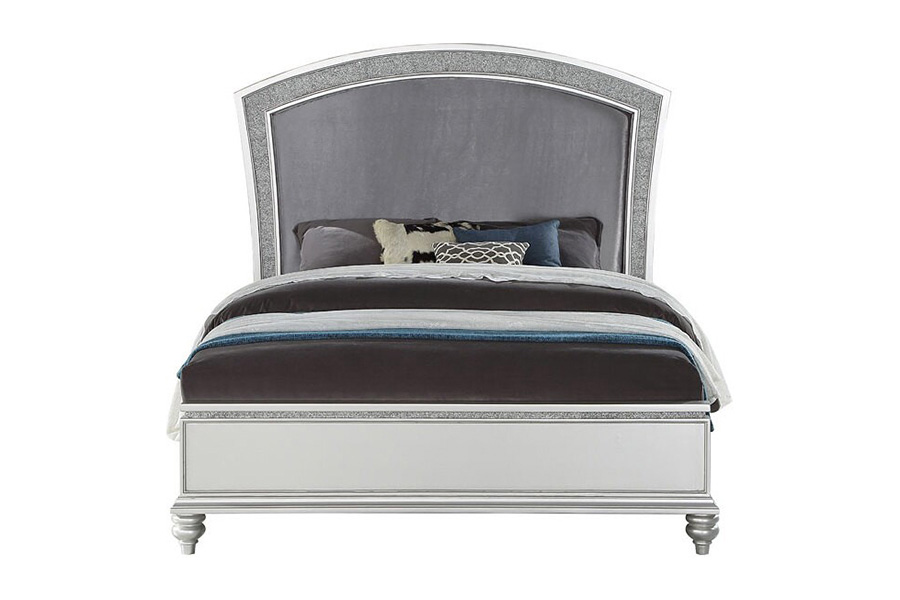 ACME - Maverick Fabric/Platinum Bed