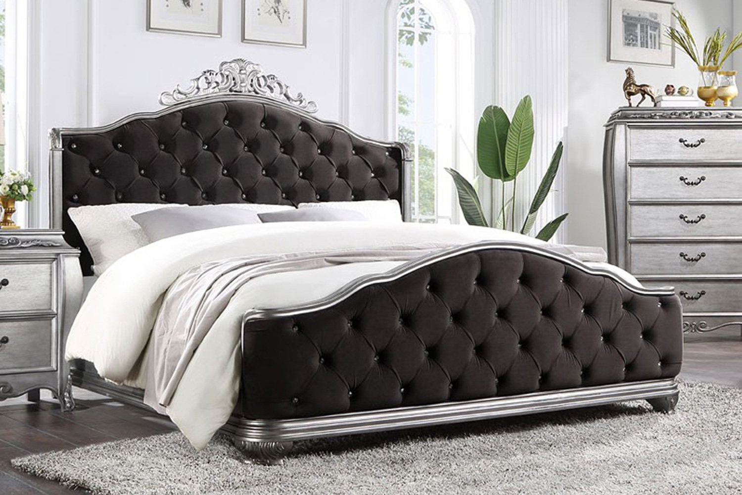 ACME Leonora Panel Bed - King Size