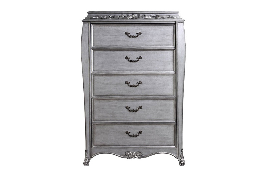 ACME - Leonora Chest in Vintage Platinum