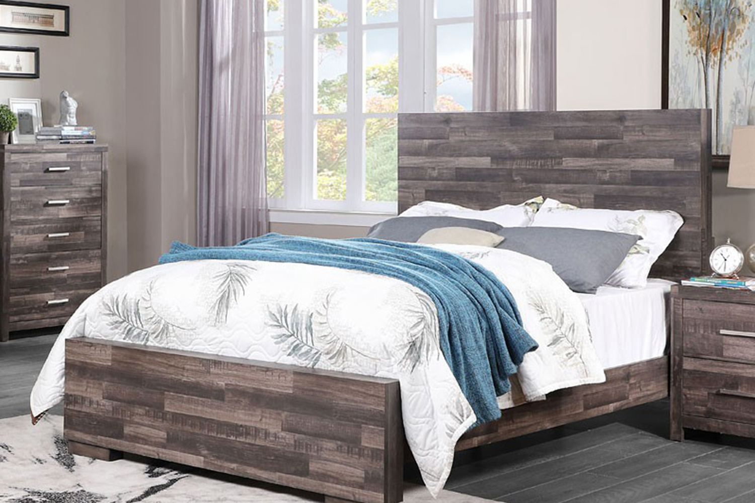 ACME Juniper Panel Bed - Queen Size