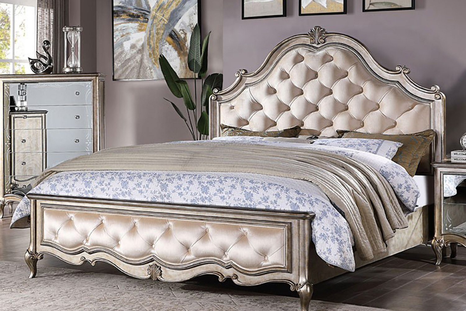 ACME Esteban Panel Bed - Queen Size