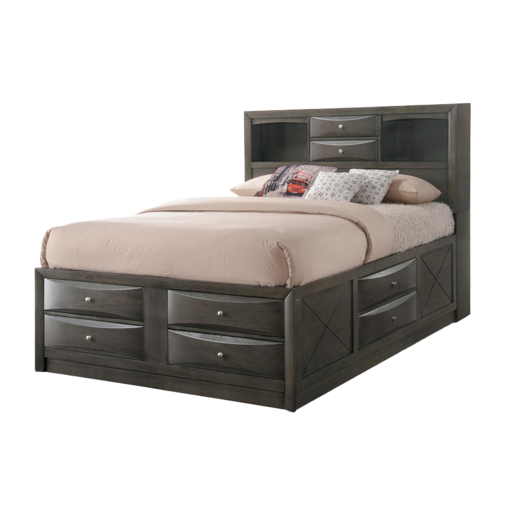 ACME - Ireland Bookcase Storage Bed