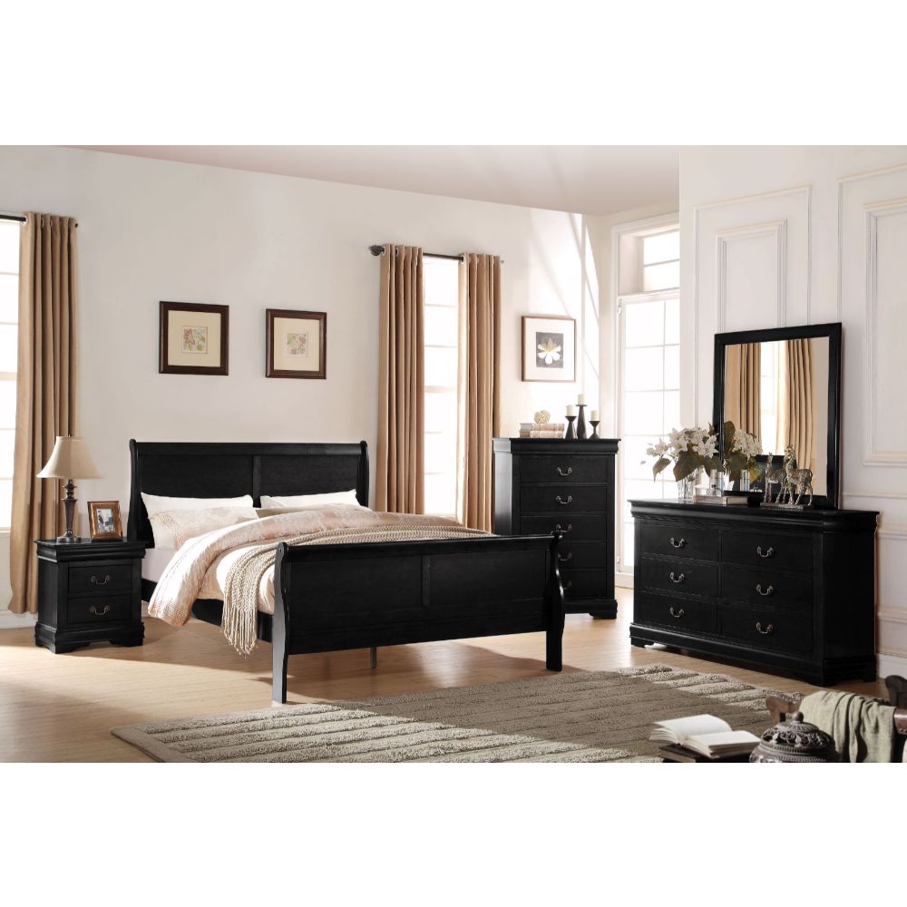 ACME Louis Philippe EK Bed - Black