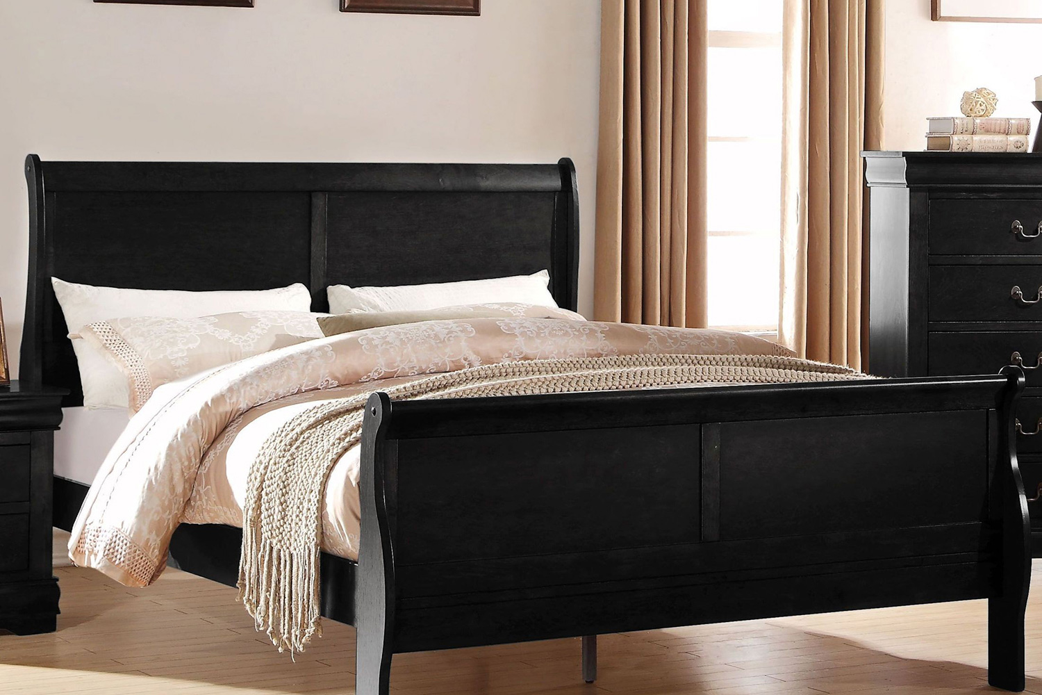 ACME - Louis Philipe Sleigh Bed