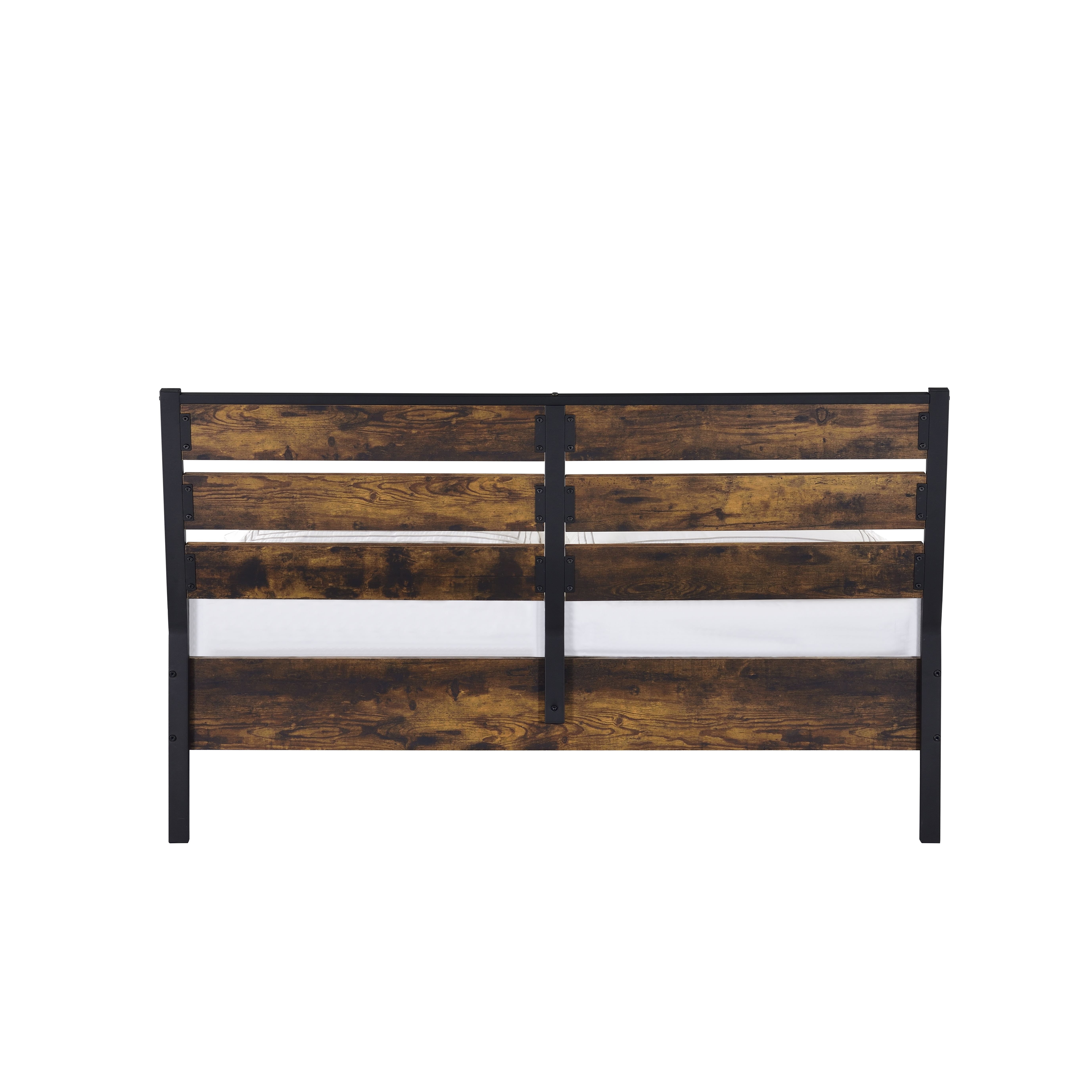 ACME Juvanth Eastern King Bed - Rustic Oak/Black