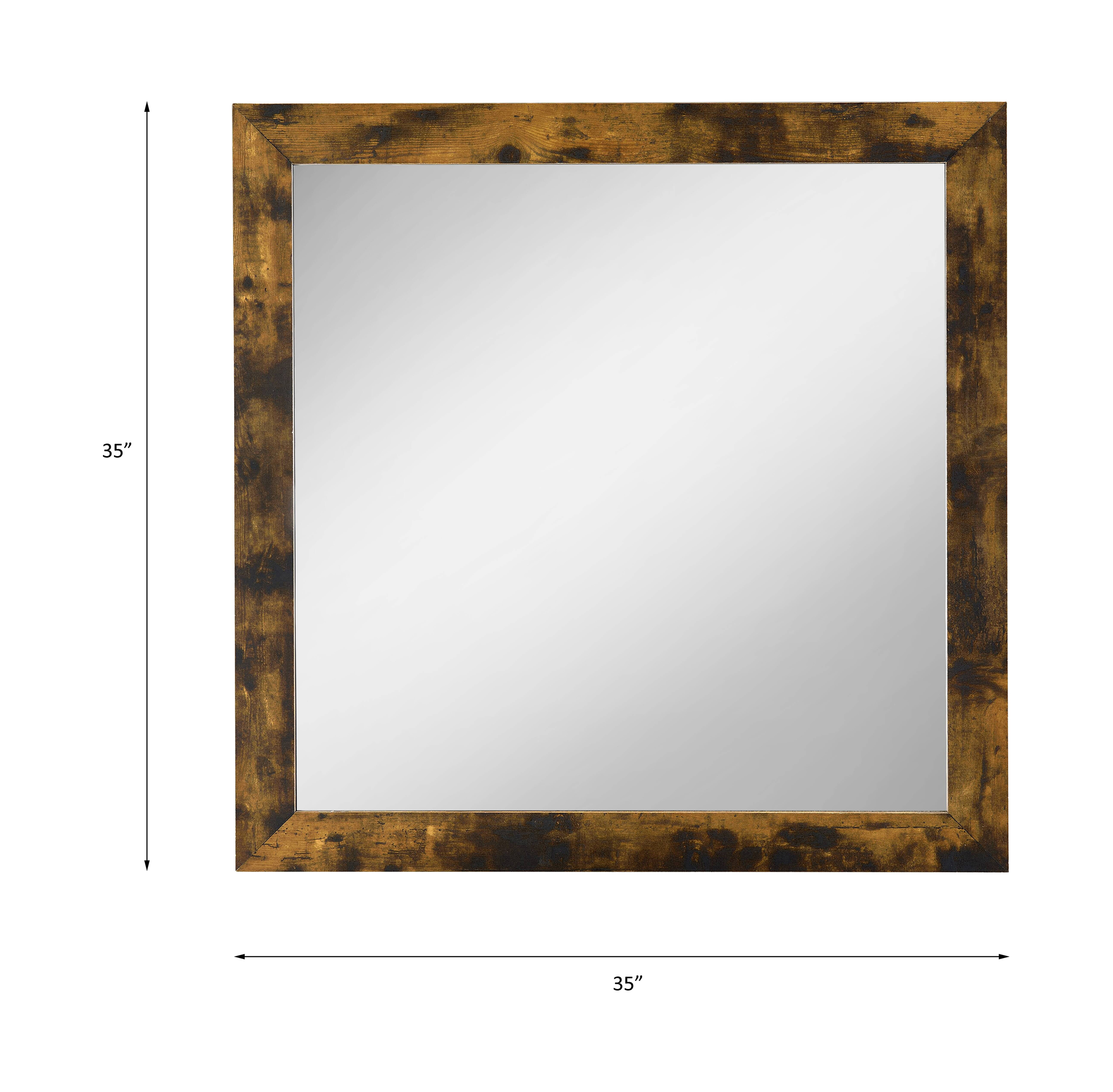 ACME - Juvanth Mirror in Rustic Oak