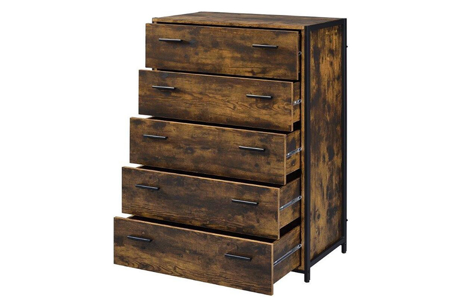 ACME - Juvanth Chest in Rustic Oak/Black