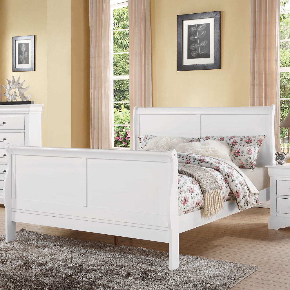 ACME Louis Philippe III Queen Bed - White