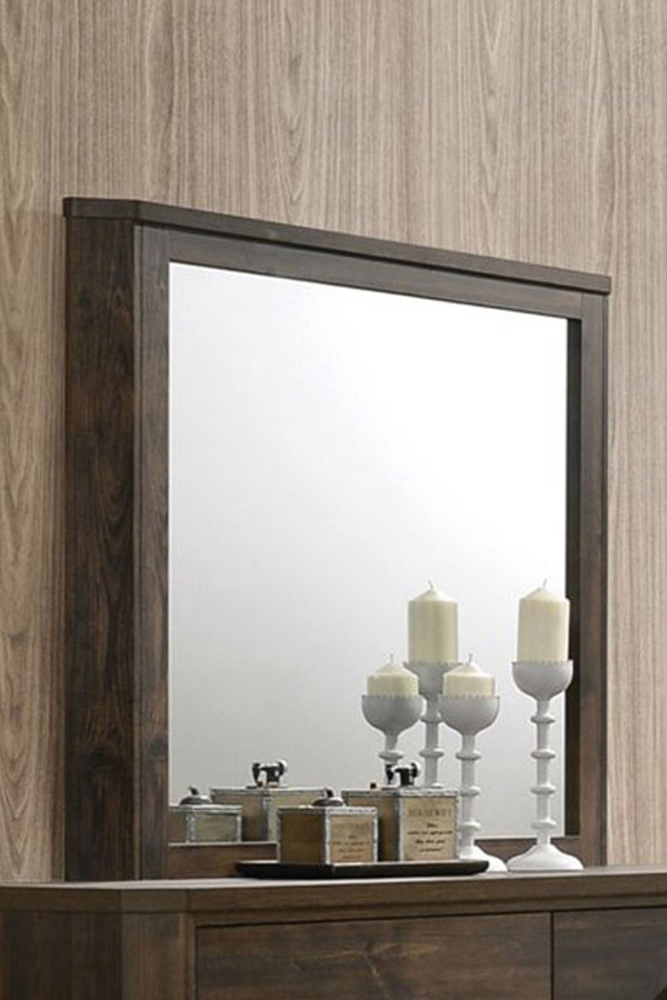 ACME - Elettra Mirror in Rustic Walnut