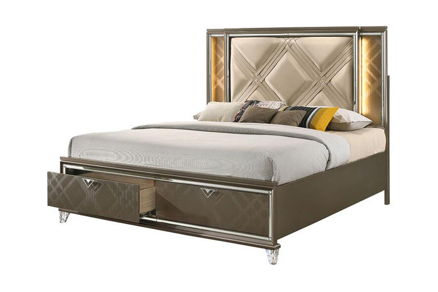 ACME Skylar Storage Bed - Queen Size