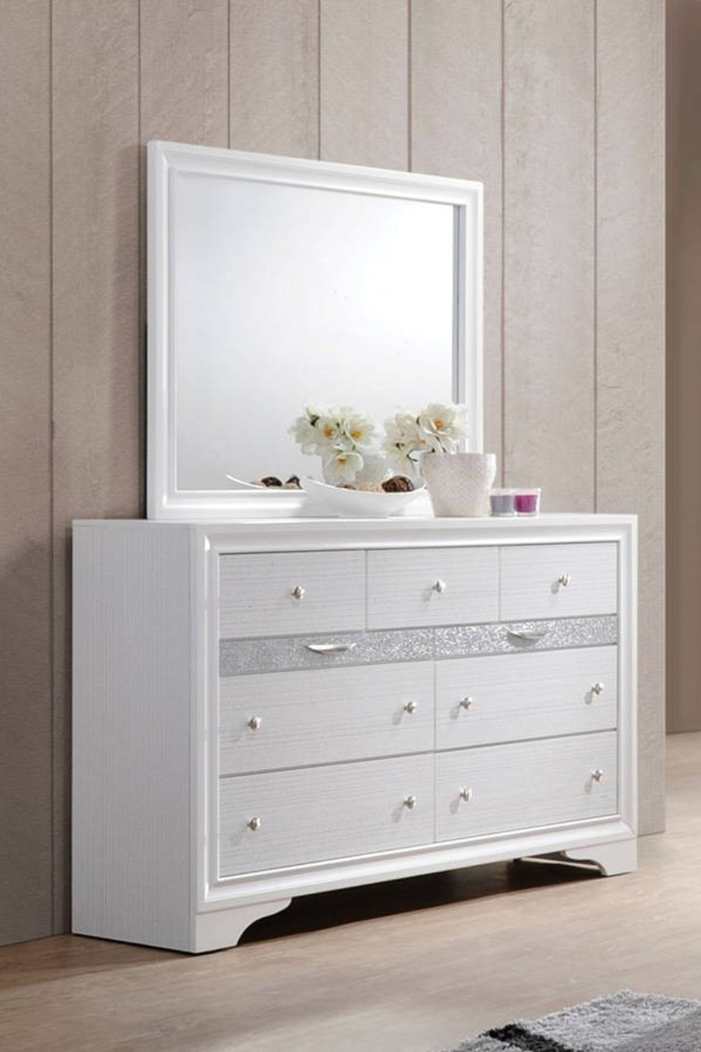 ACME Naima 9 Drawer Dresser - White