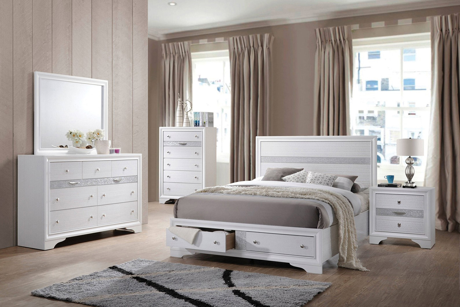 ACME Naima 9 Drawer Dresser - White