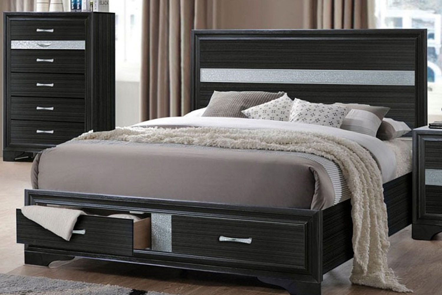 ACME - Naima Panel Storage Bed