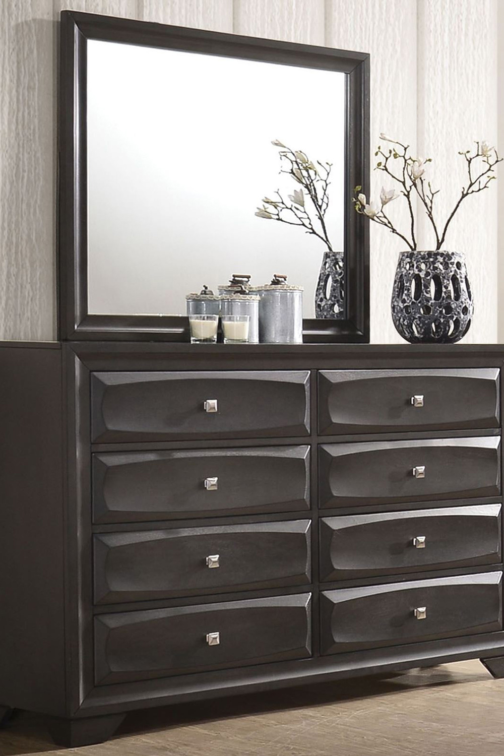 ACME - Soteris Dresser in Antique Gray