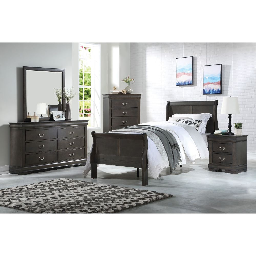 ACME - Louis Philipe Sleigh Bed