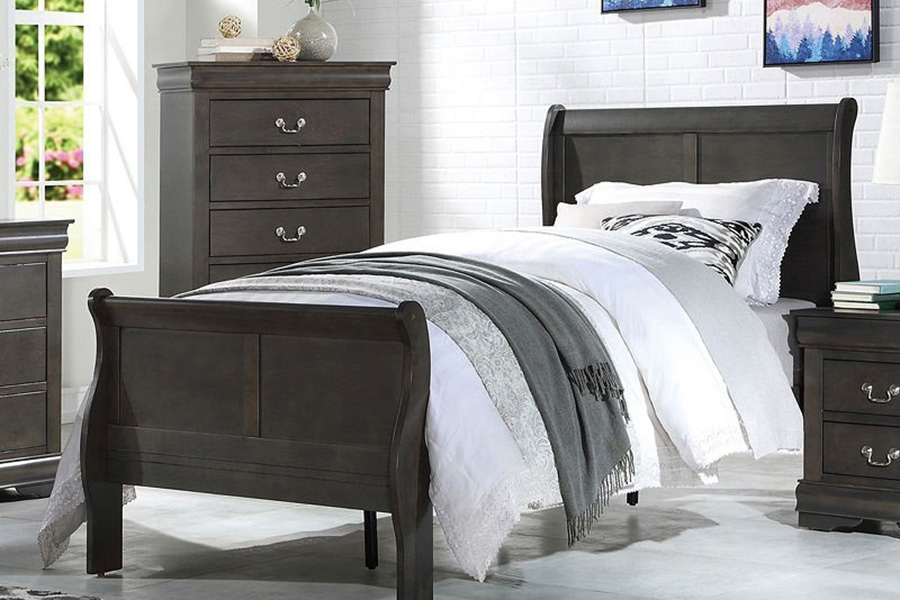 ACME - Louis Philipe Sleigh Bed