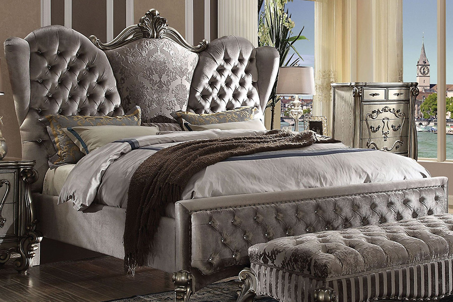 ACME - Versailles Upholstered Panel Bed